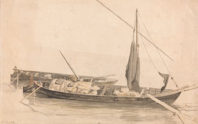 Zwei Boote vor Anker von Paul Sandby